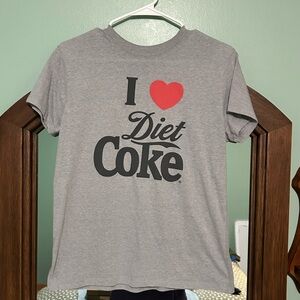 Coca Cola Gray and Red Women's Top